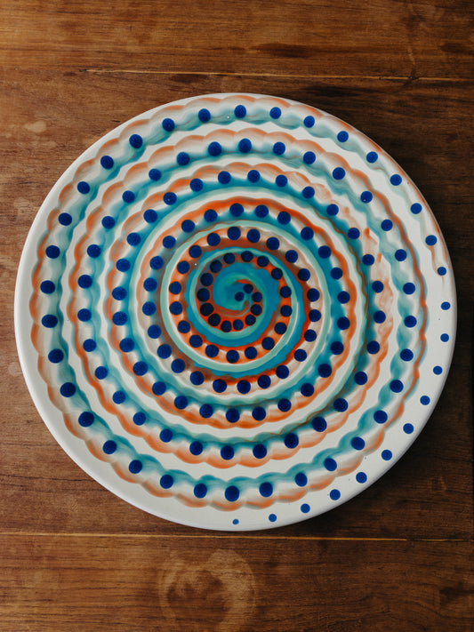 Ceramic Spiral Cake Plate, No. 05
