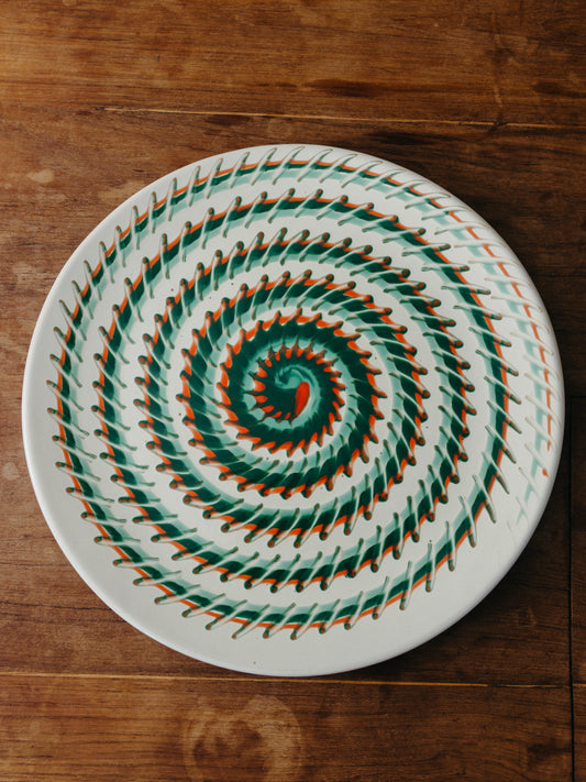 Ceramic Spiral Cake Plate, No. 06