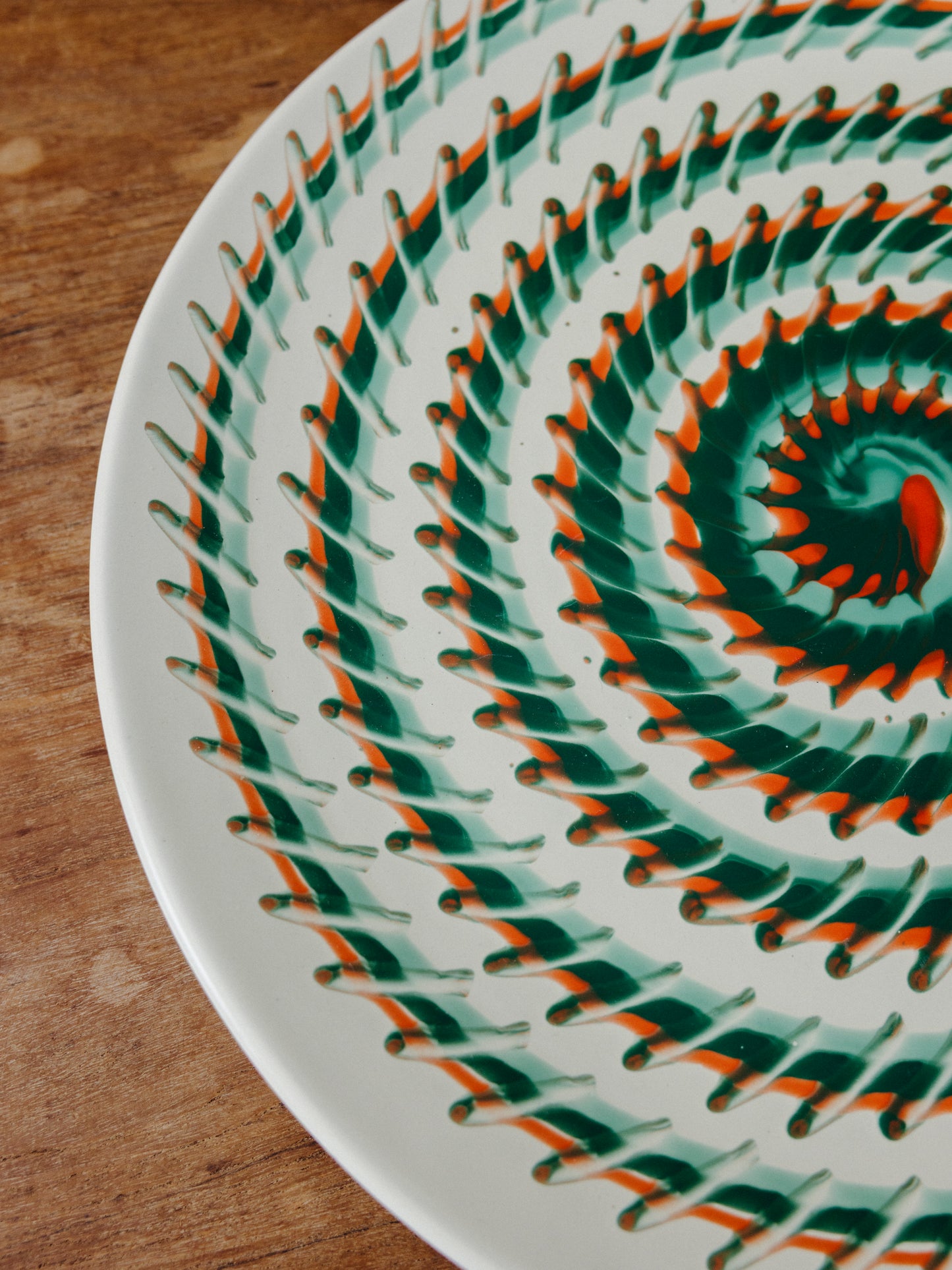 Ceramic Spiral Cake Plate, No. 06