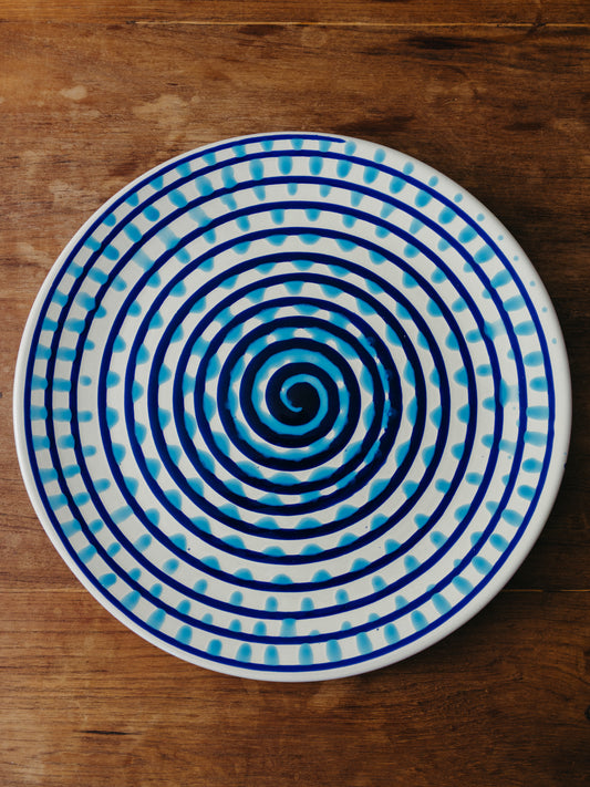 Ceramic Spiral Cake Plate, No. 08