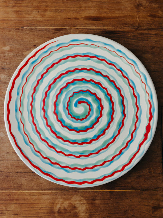 Ceramic Spiral Cake Plate, No. 09
