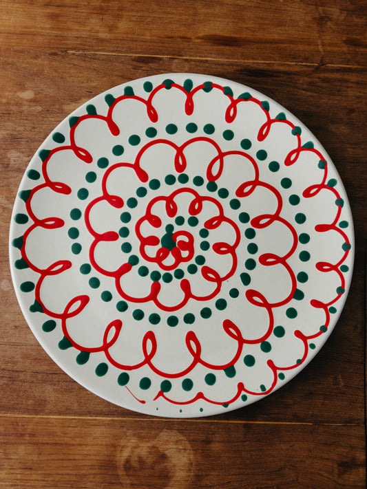 Ceramic Spiral Cake Plate, No. 10