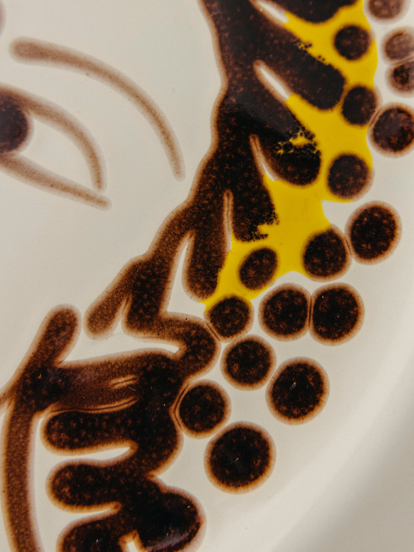 Ceramic Face Dinner Plate, No. 15