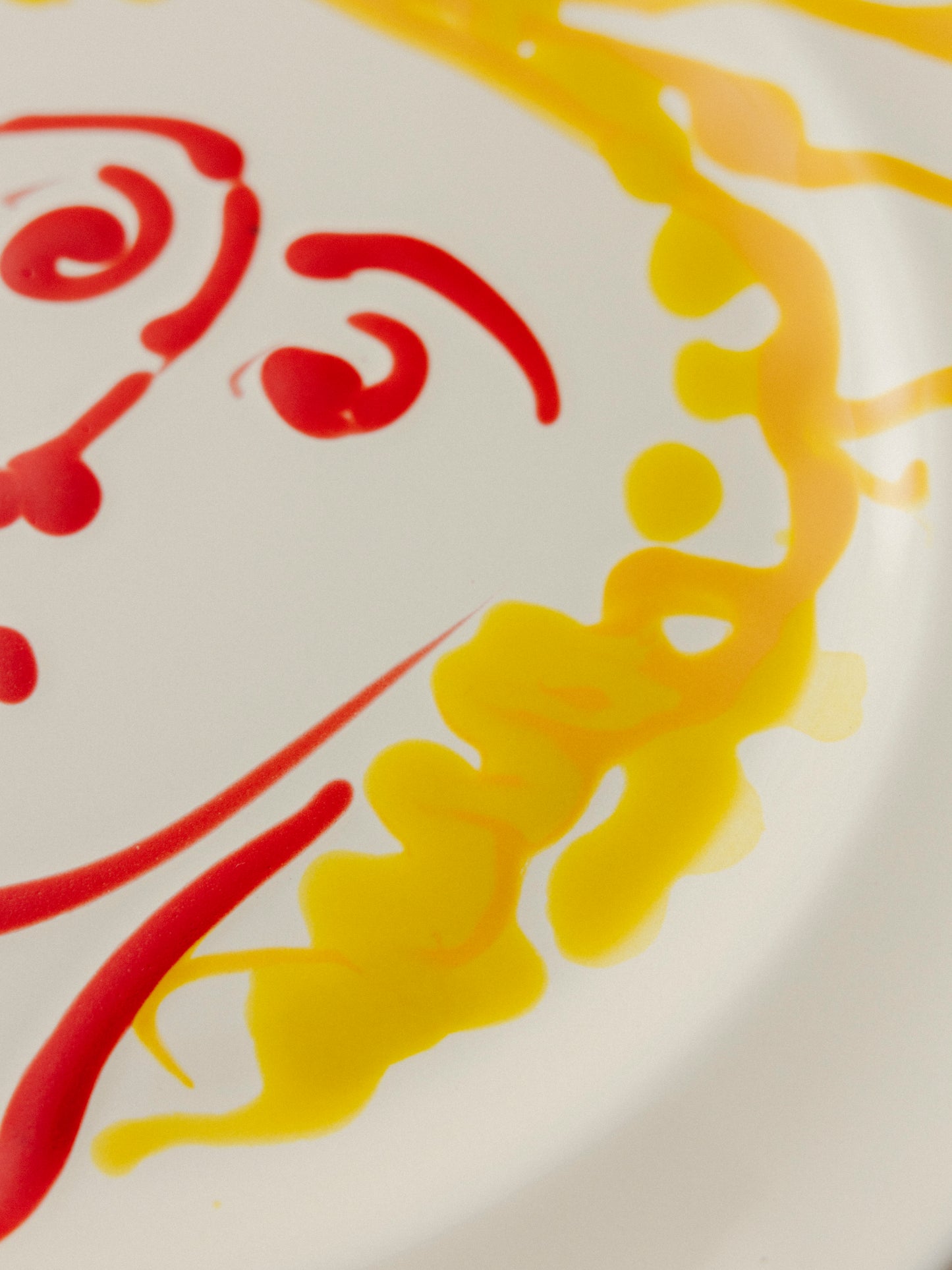 Ceramic Face Dinner Plate, No. 14