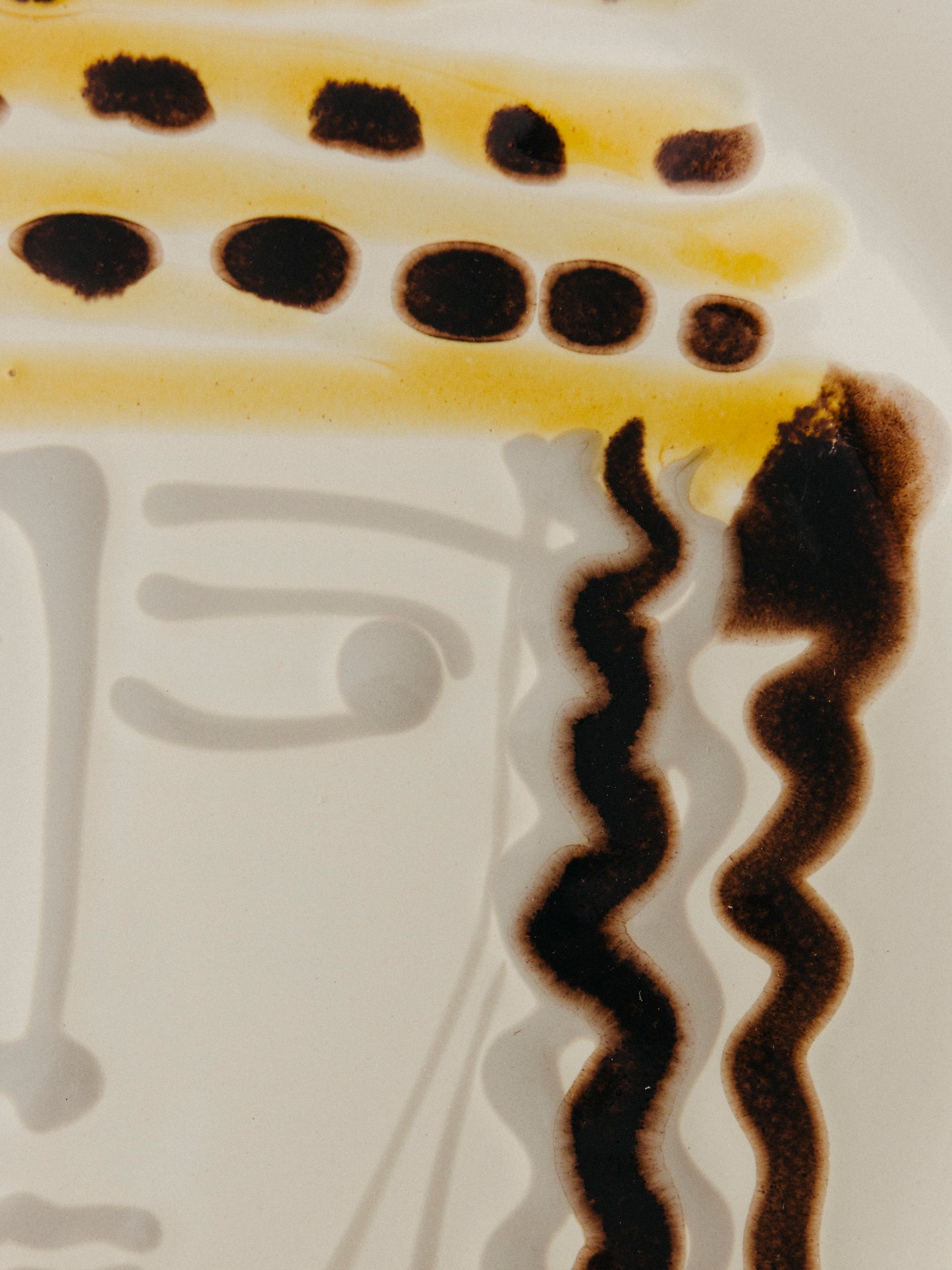 Ceramic Face Dinner Plate, No. 13