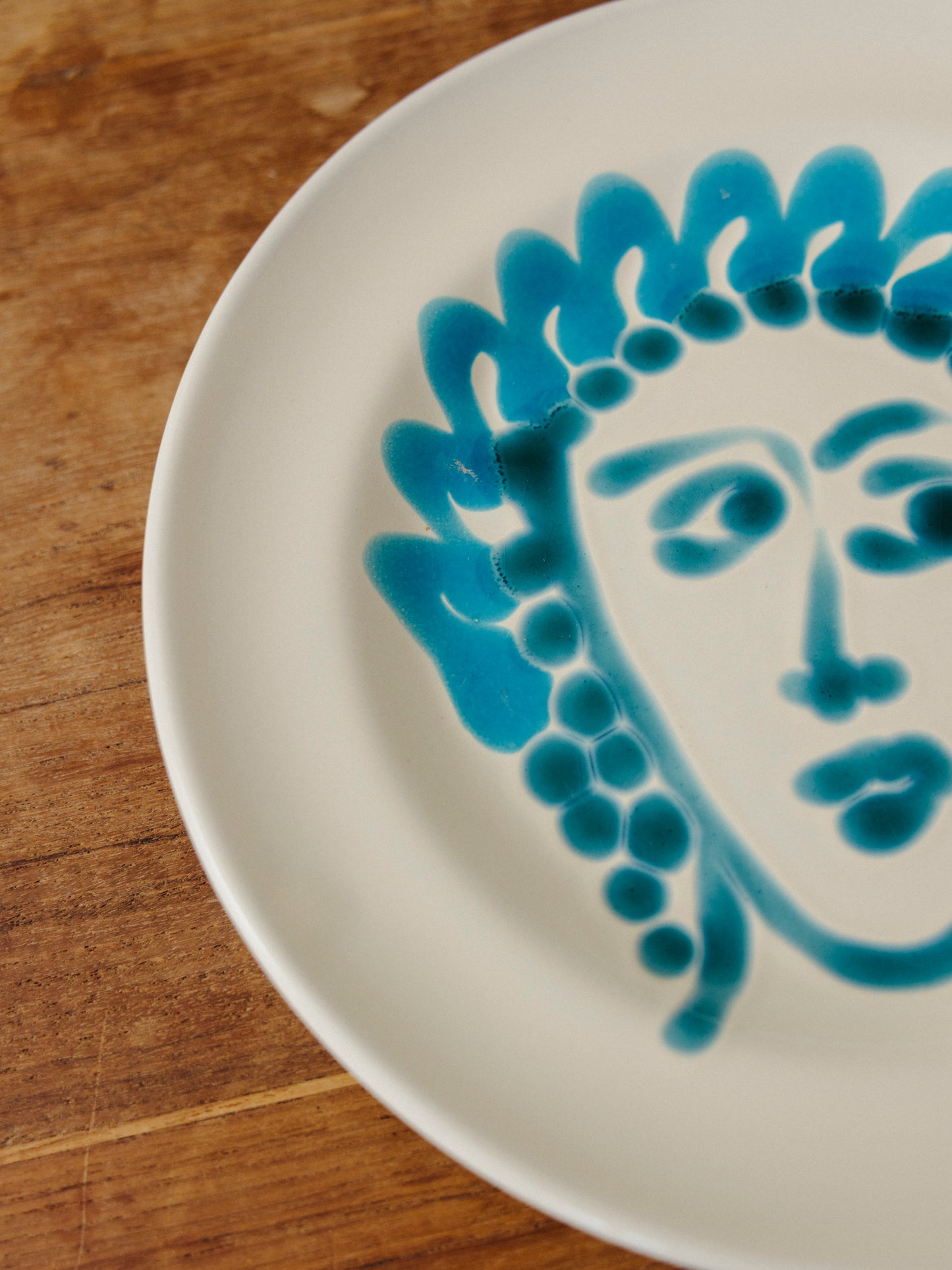Ceramic Face Fruit Plate, No. 02