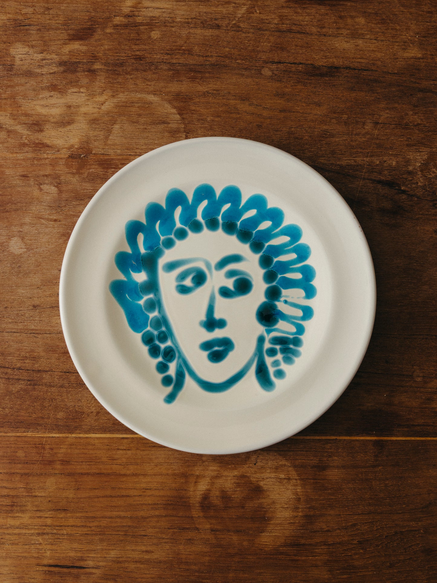 Ceramic Face Fruit Plate, No. 02