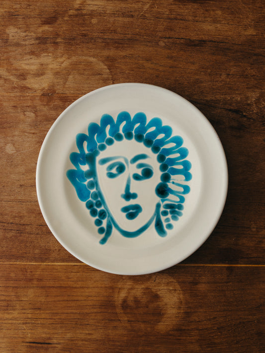 Ceramic Face Fruit Plate, No. 02