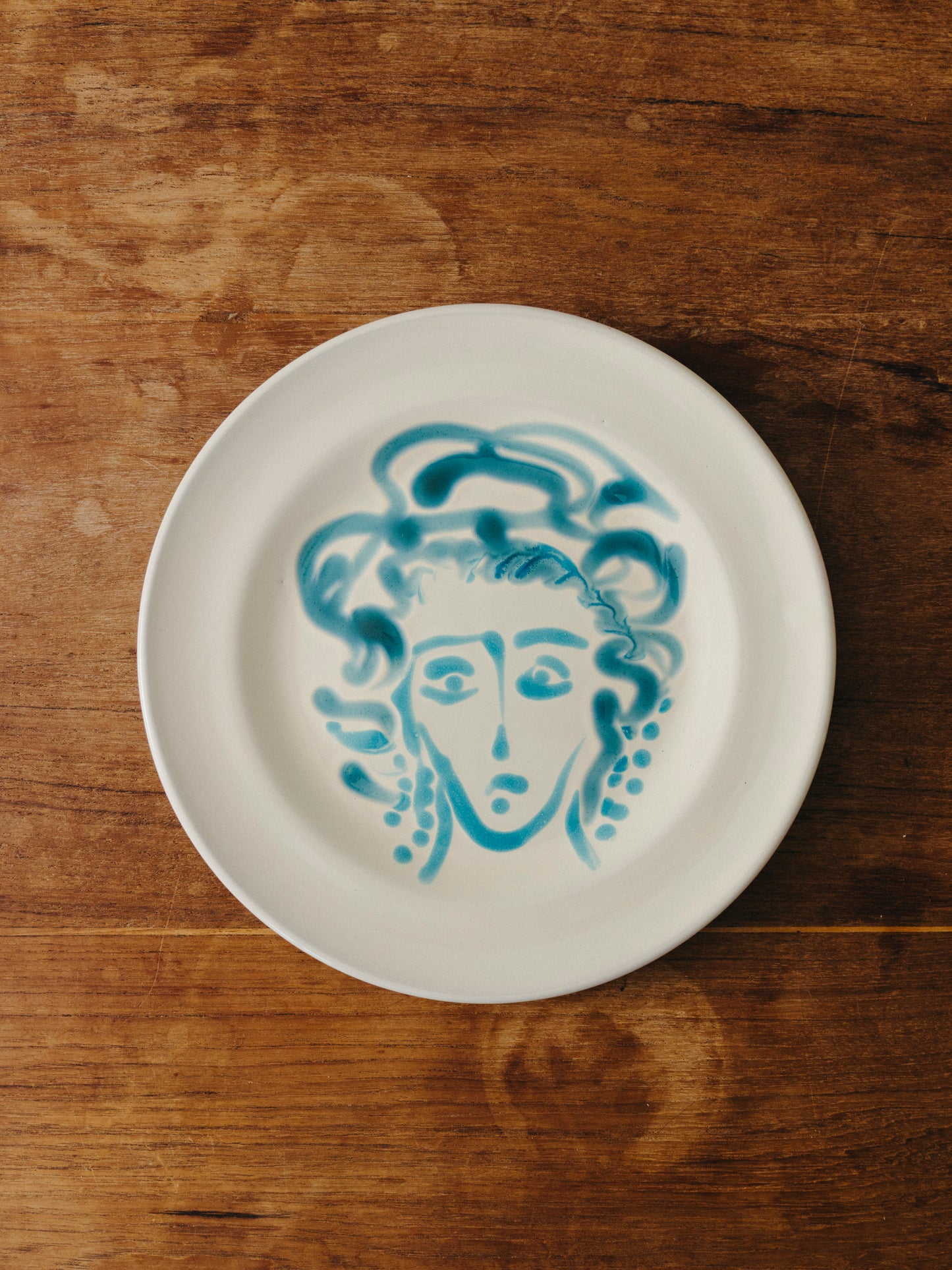 Ceramic Face Fruit Plate, No. 03