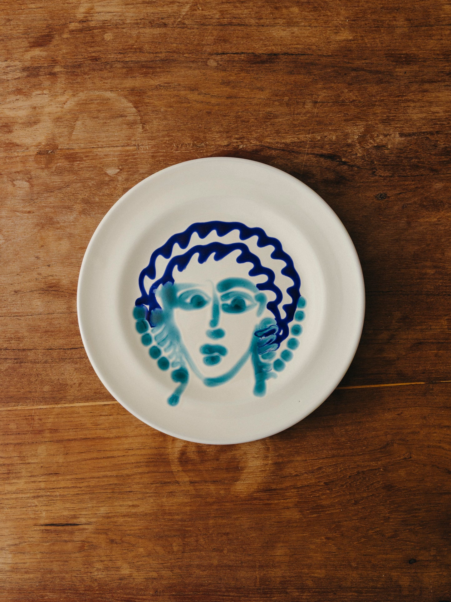 Ceramic Face Fruit Plate, No. 05