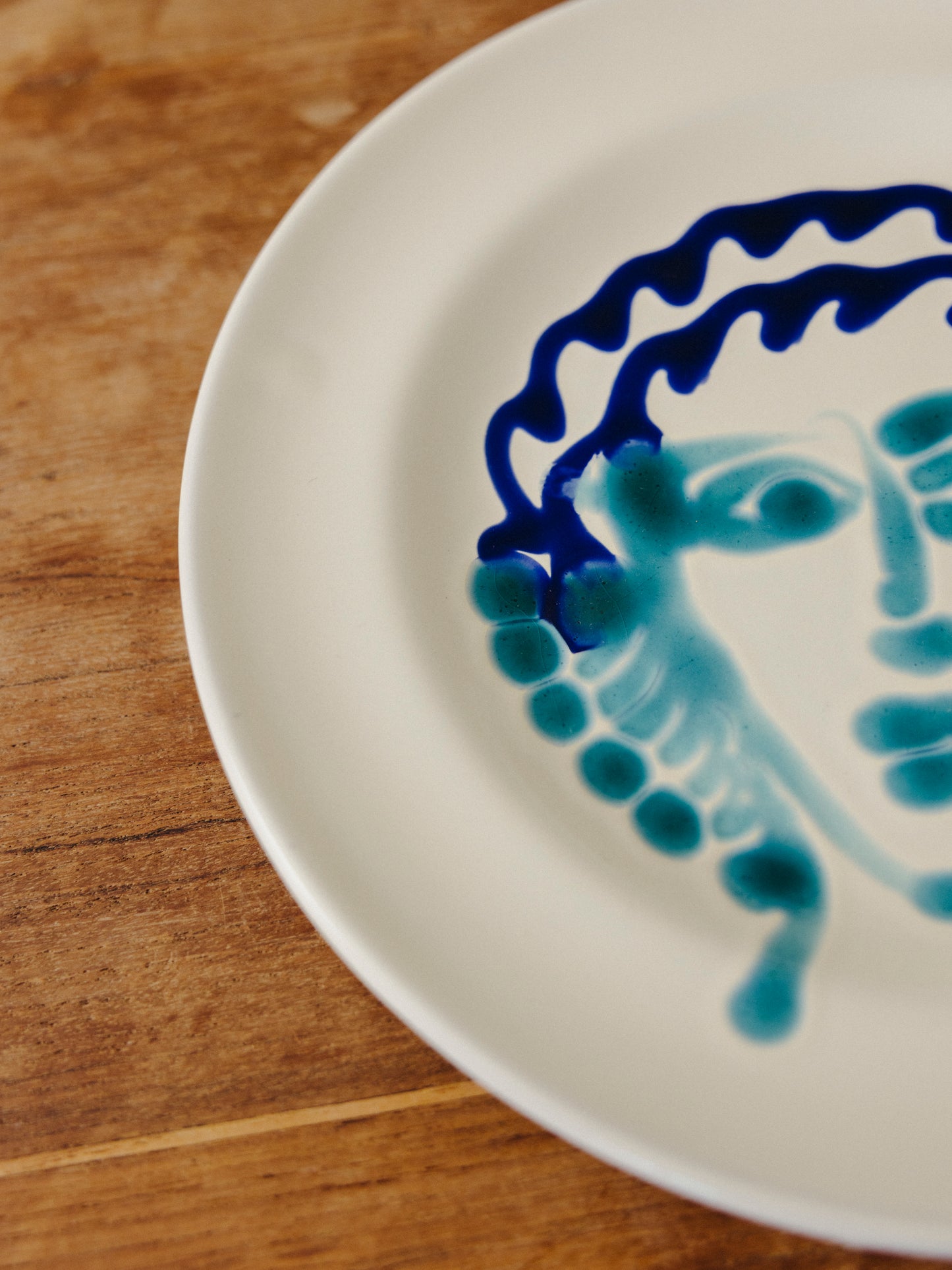 Ceramic Face Fruit Plate, No. 05