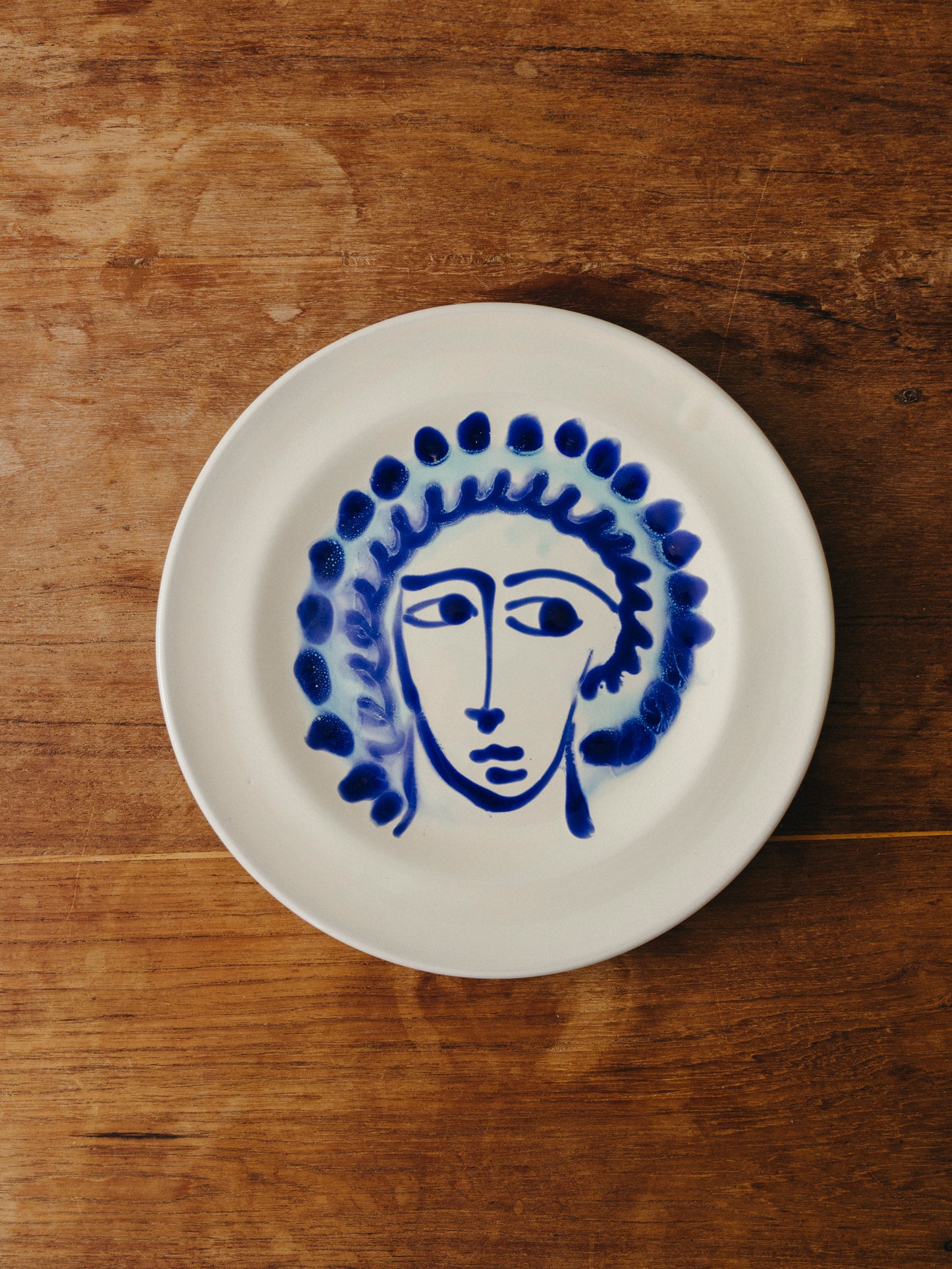 Ceramic Face Fruit Plate, No. 07