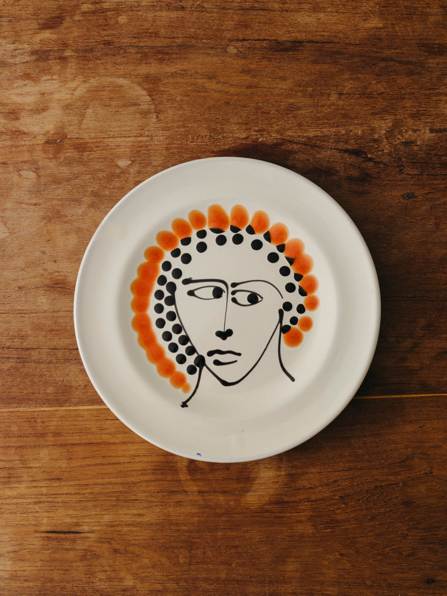 Ceramic Face Fruit Plate, No. 11