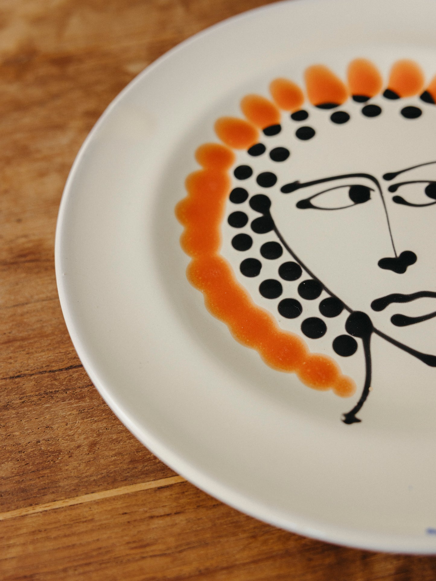 Ceramic Face Fruit Plate, No. 11