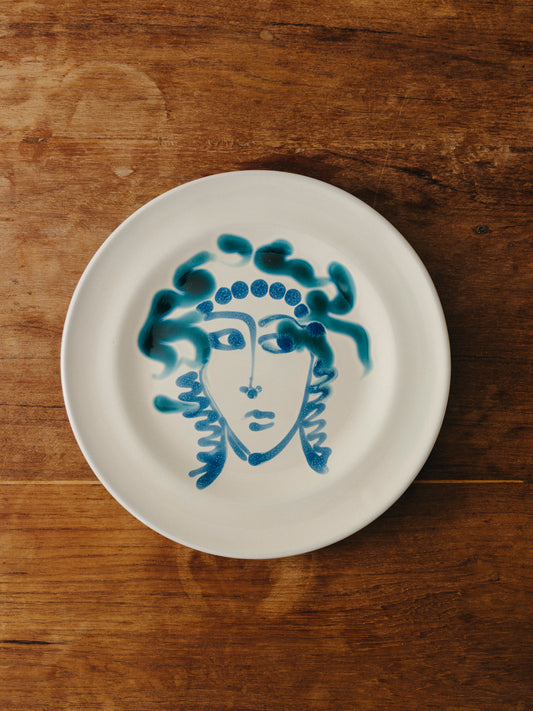 Ceramic Face Fruit Plate, No. 12