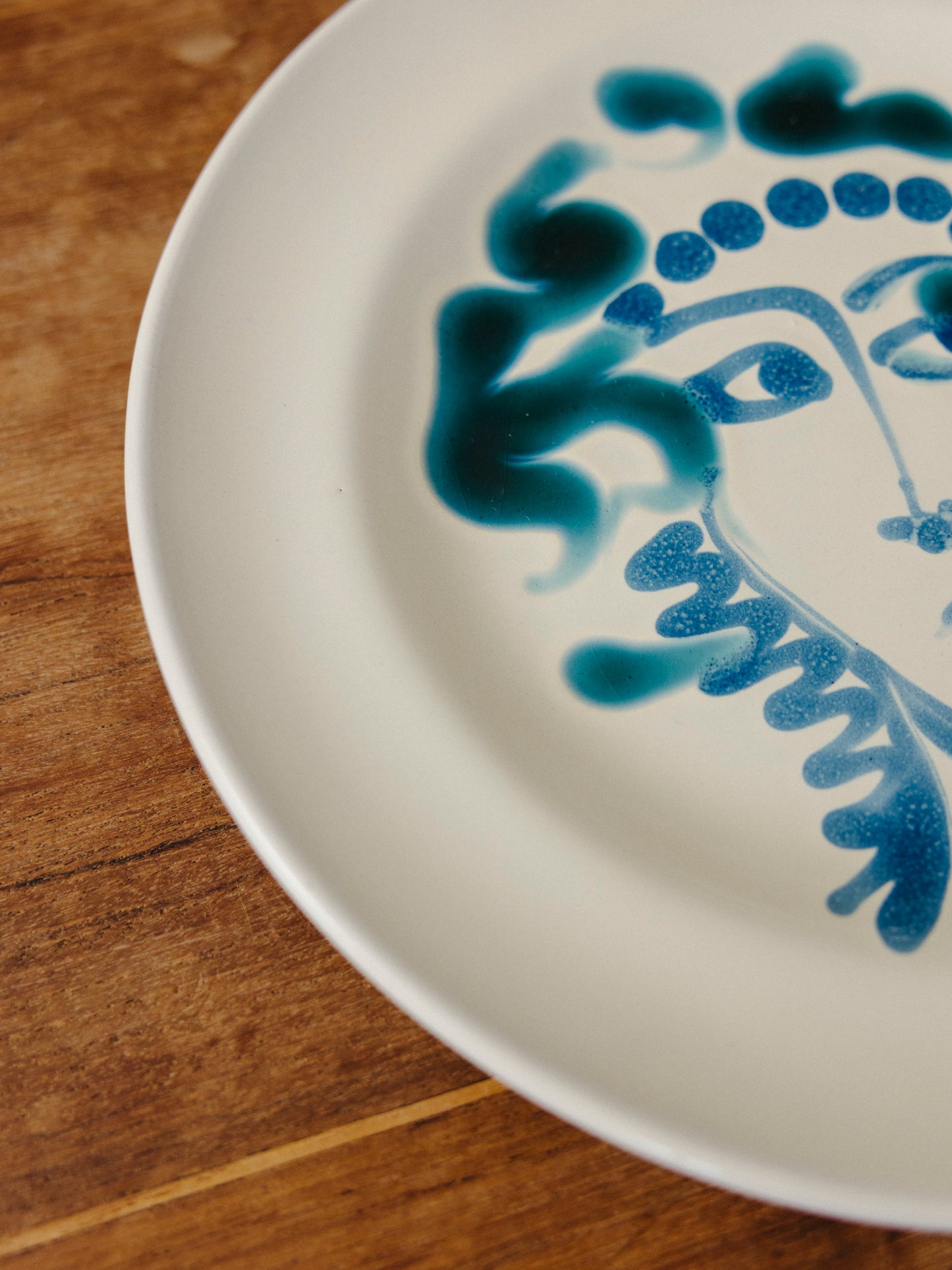 Ceramic Face Fruit Plate, No. 12