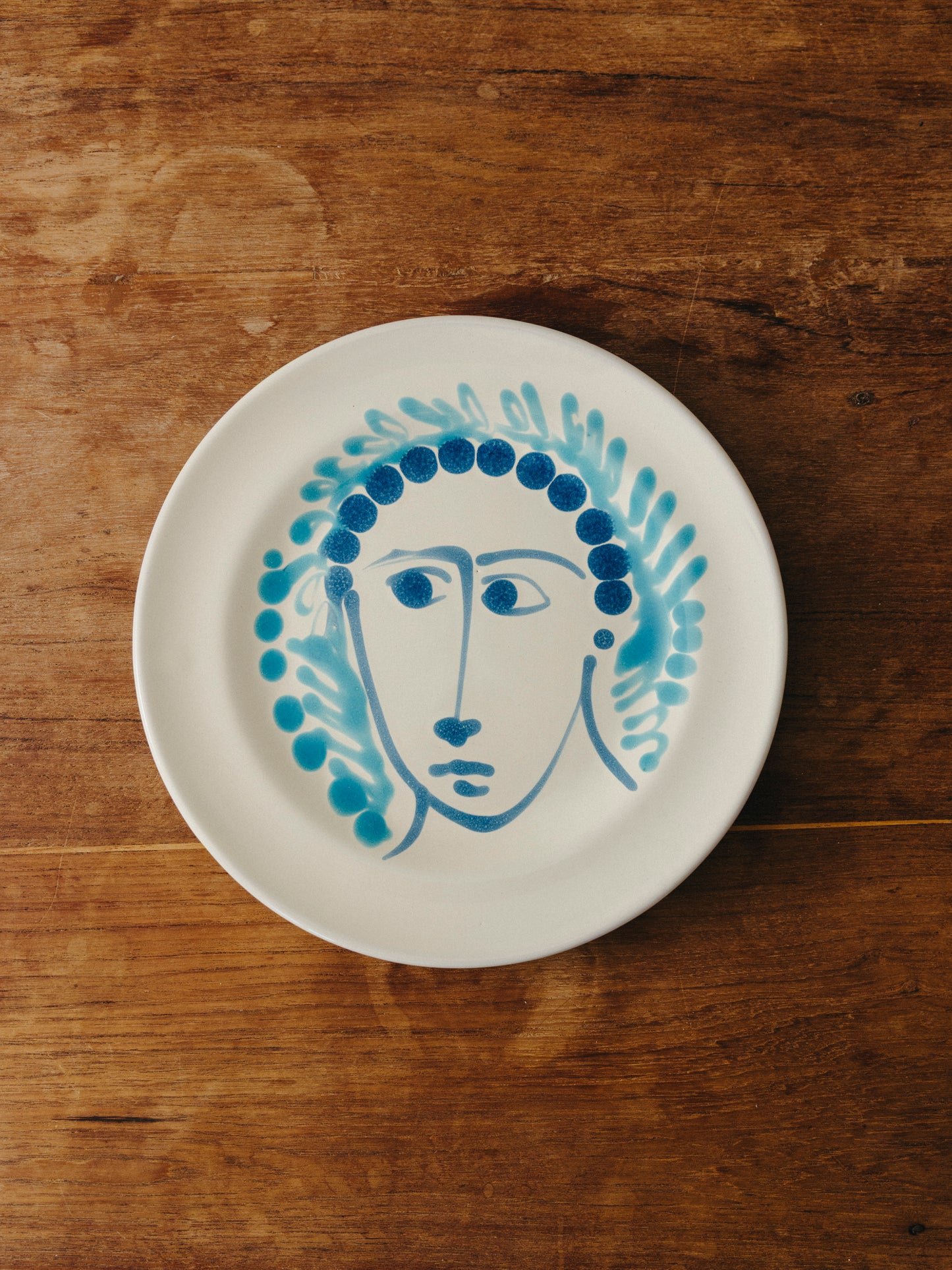 Ceramic Face Fruit Plate, No. 13
