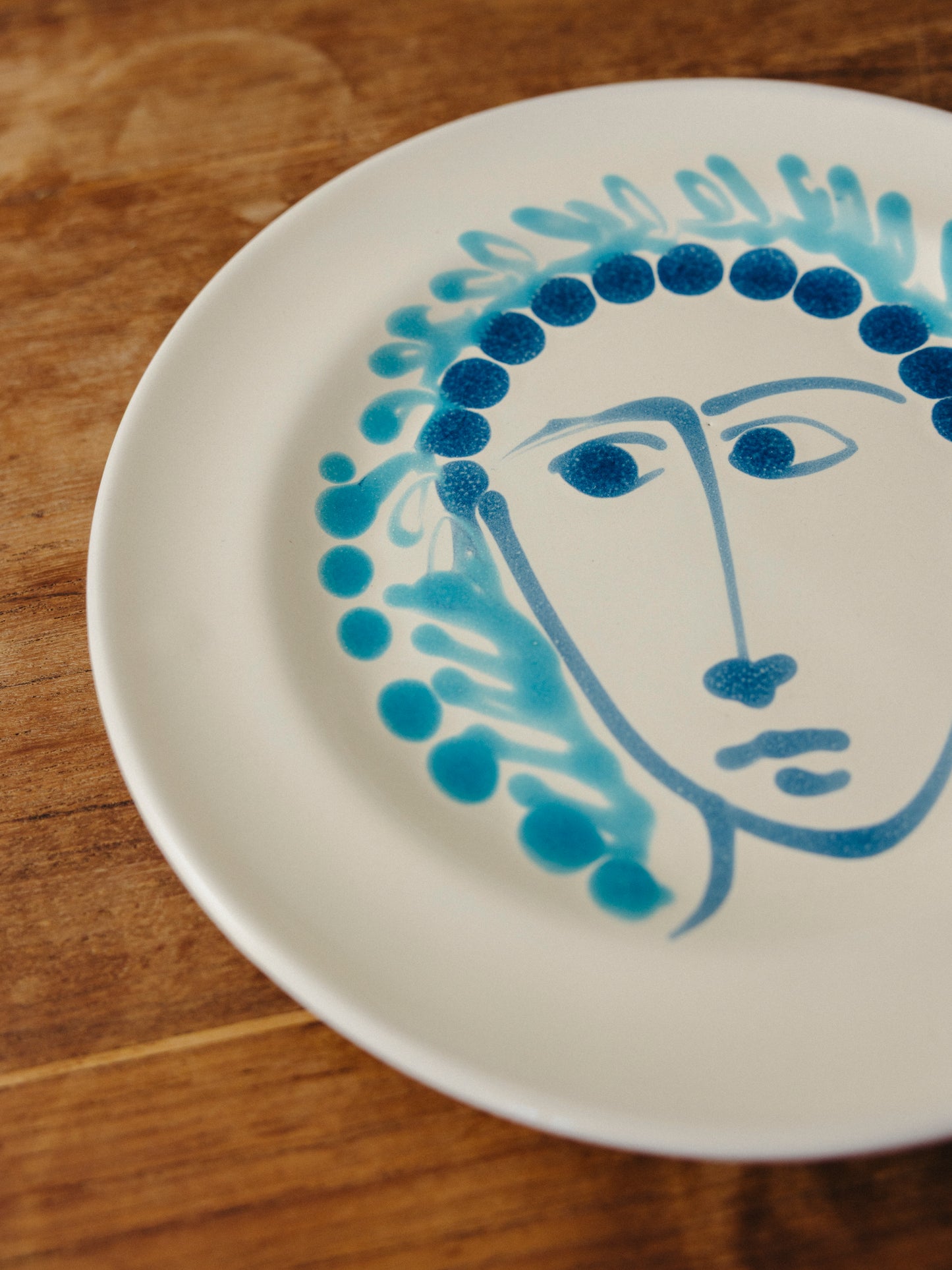 Ceramic Face Fruit Plate, No. 13