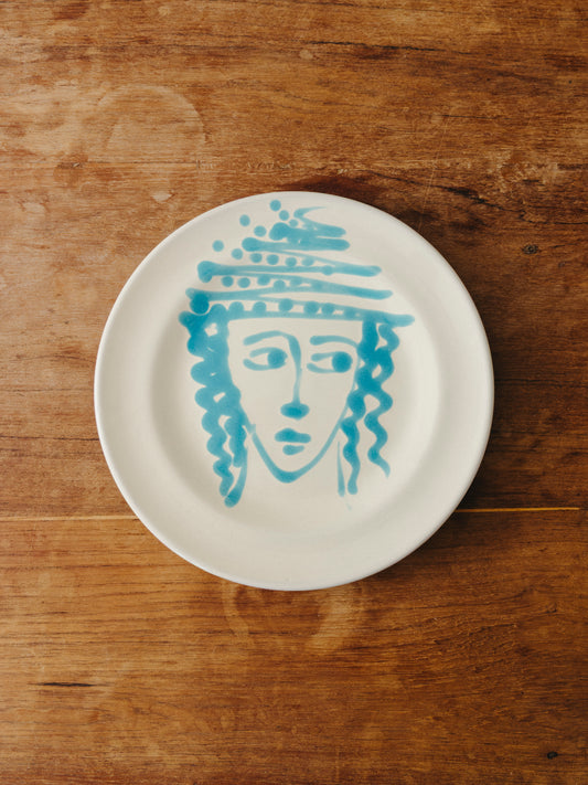 Ceramic Face Fruit Plate, No. 16