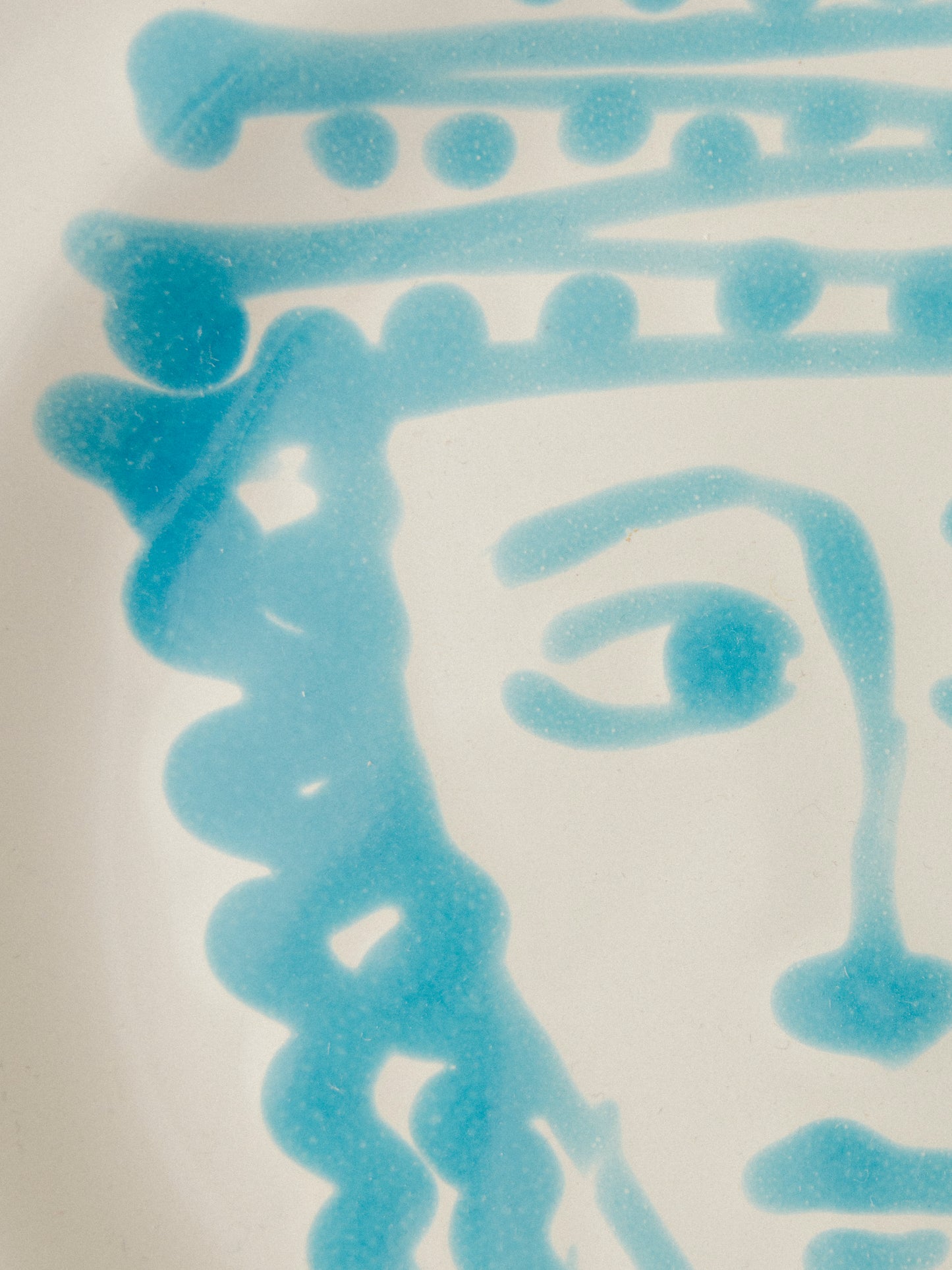 Ceramic Face Fruit Plate, No. 16