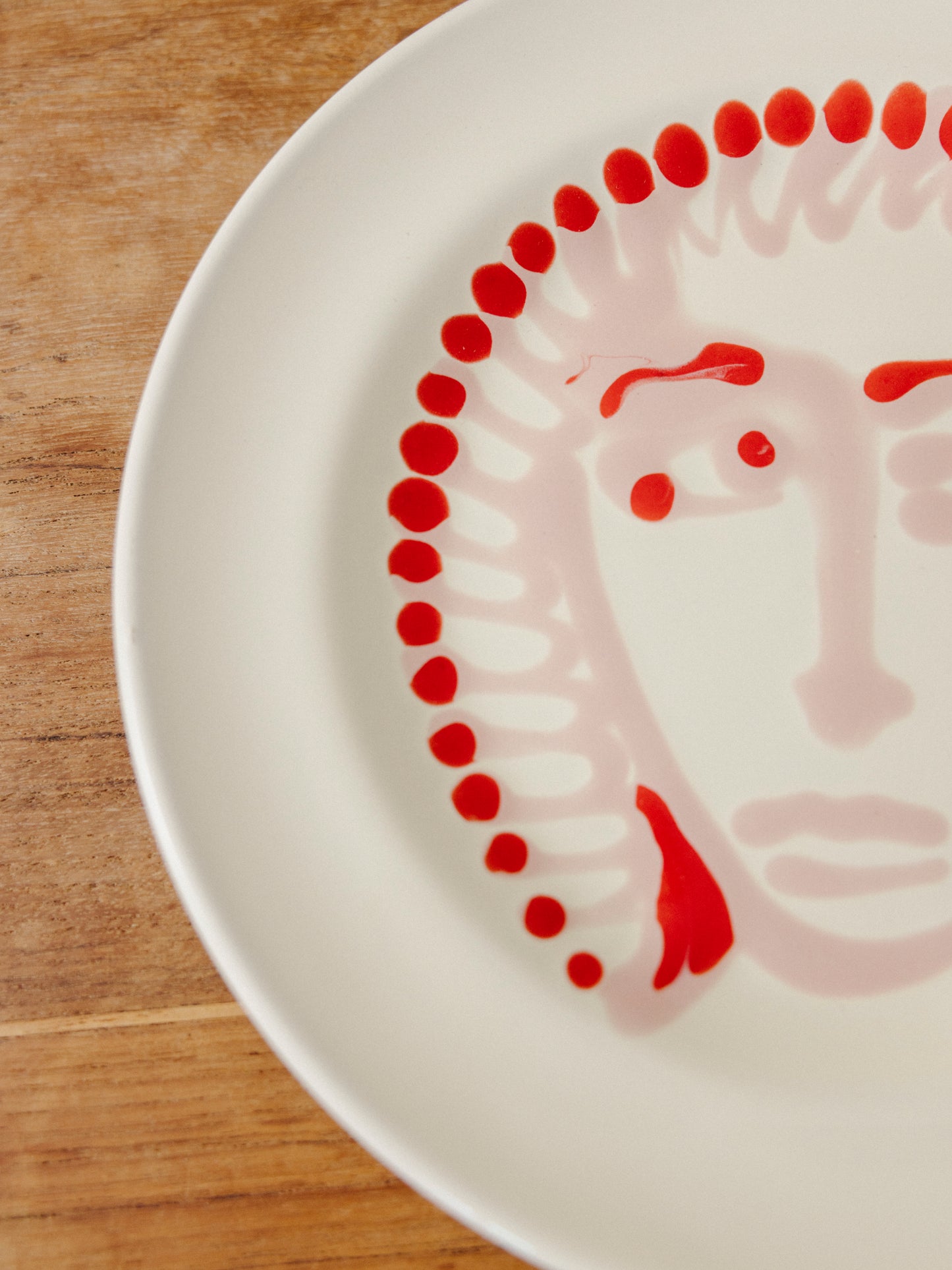 Ceramic Face Fruit Plate, No. 17