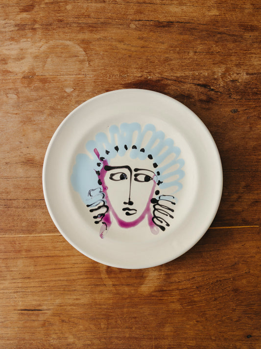 Ceramic Face Fruit Plate, No. 18