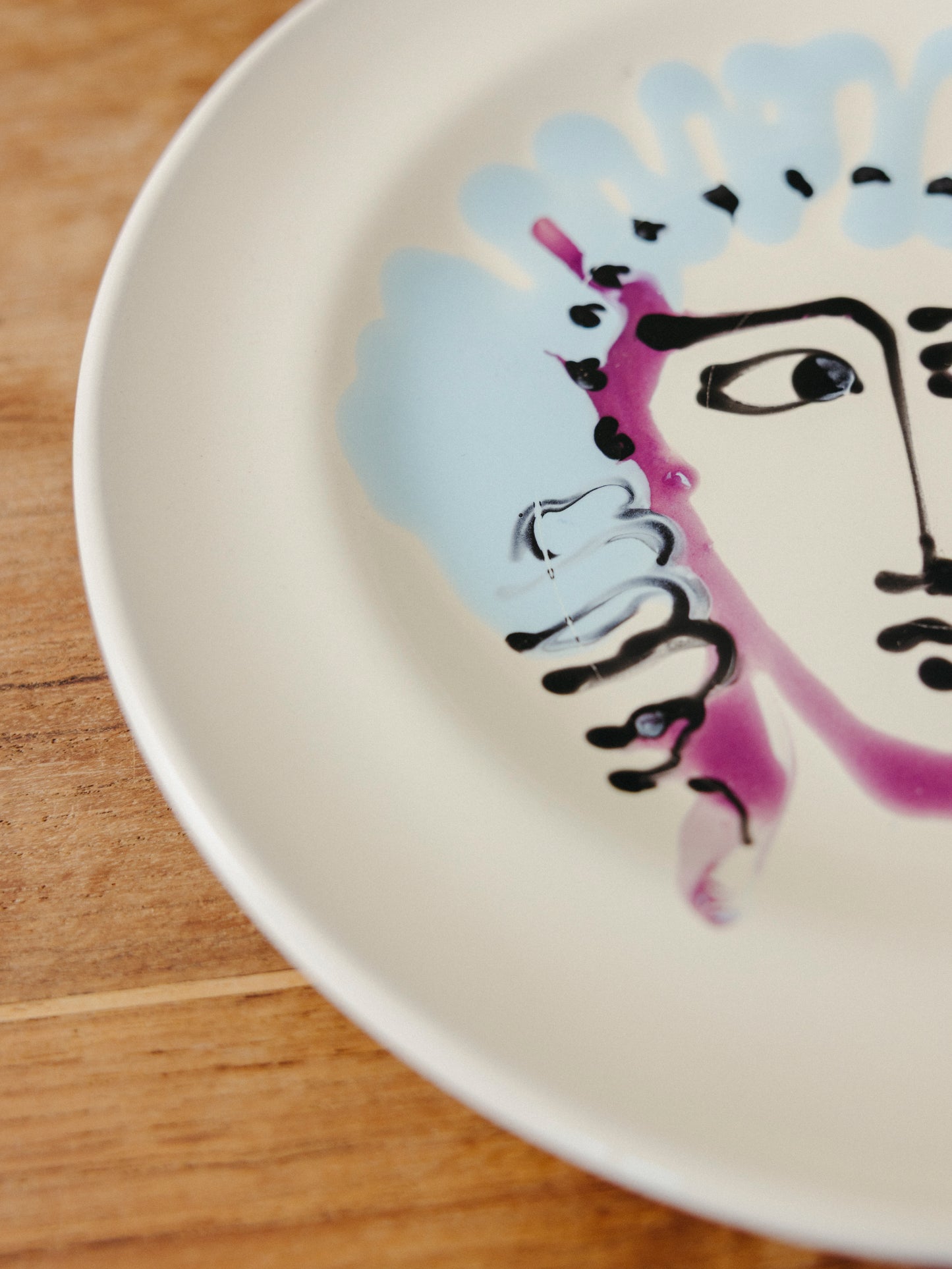 Ceramic Face Fruit Plate, No. 18