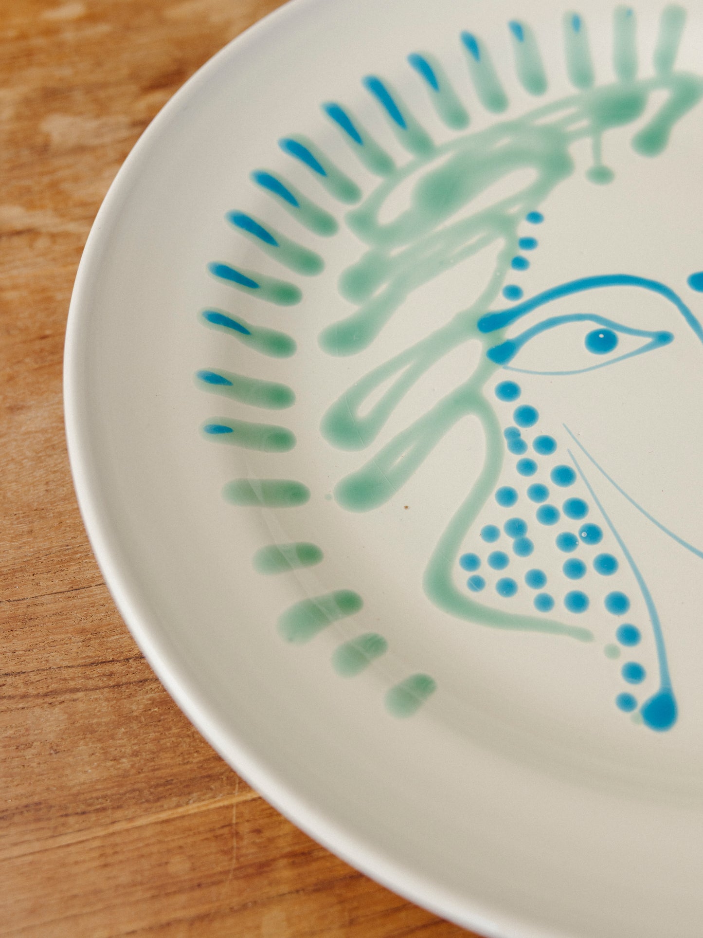 Ceramic Face Serving Plate, No. 01