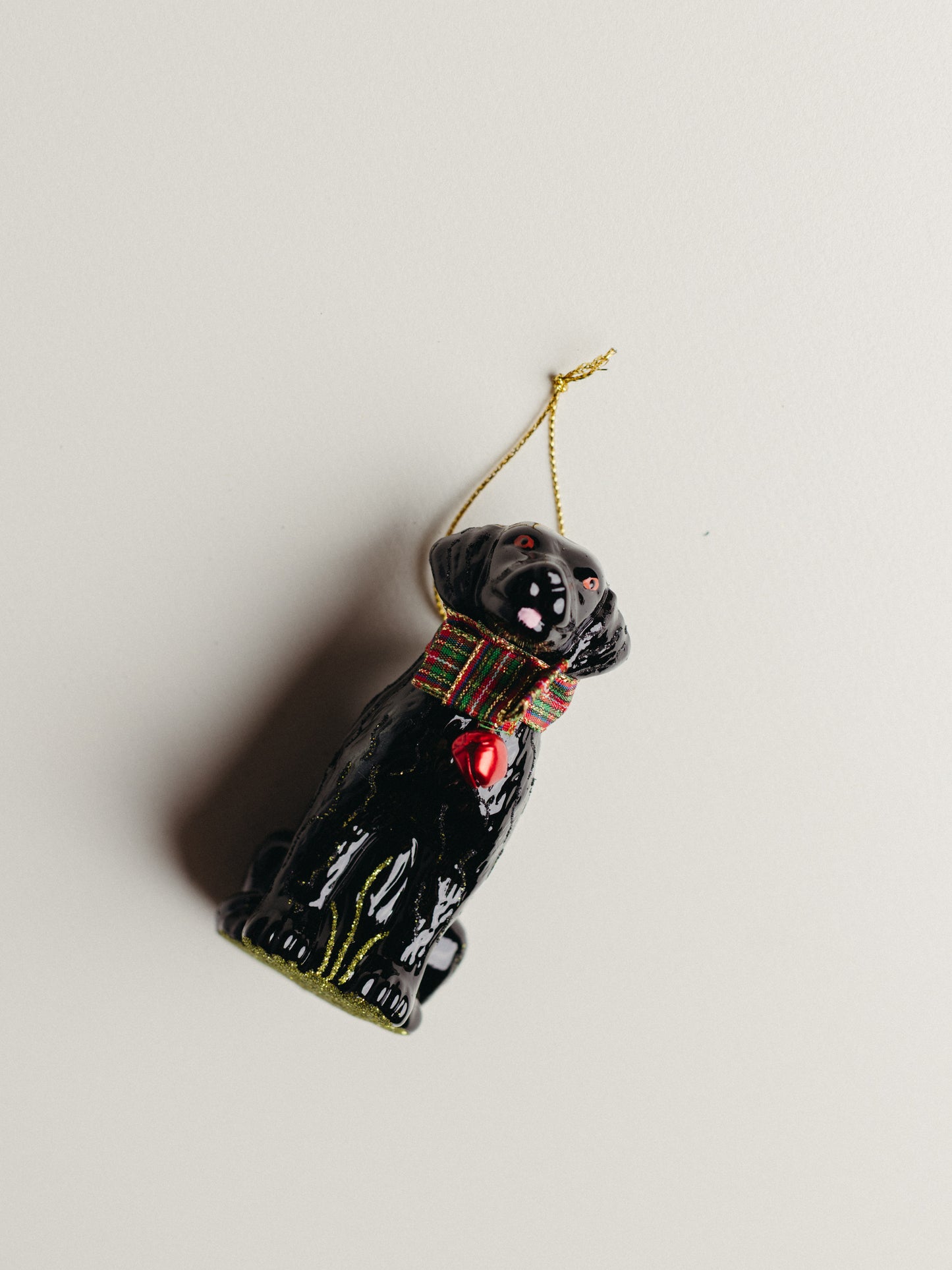 Festive Black Lab Ornament