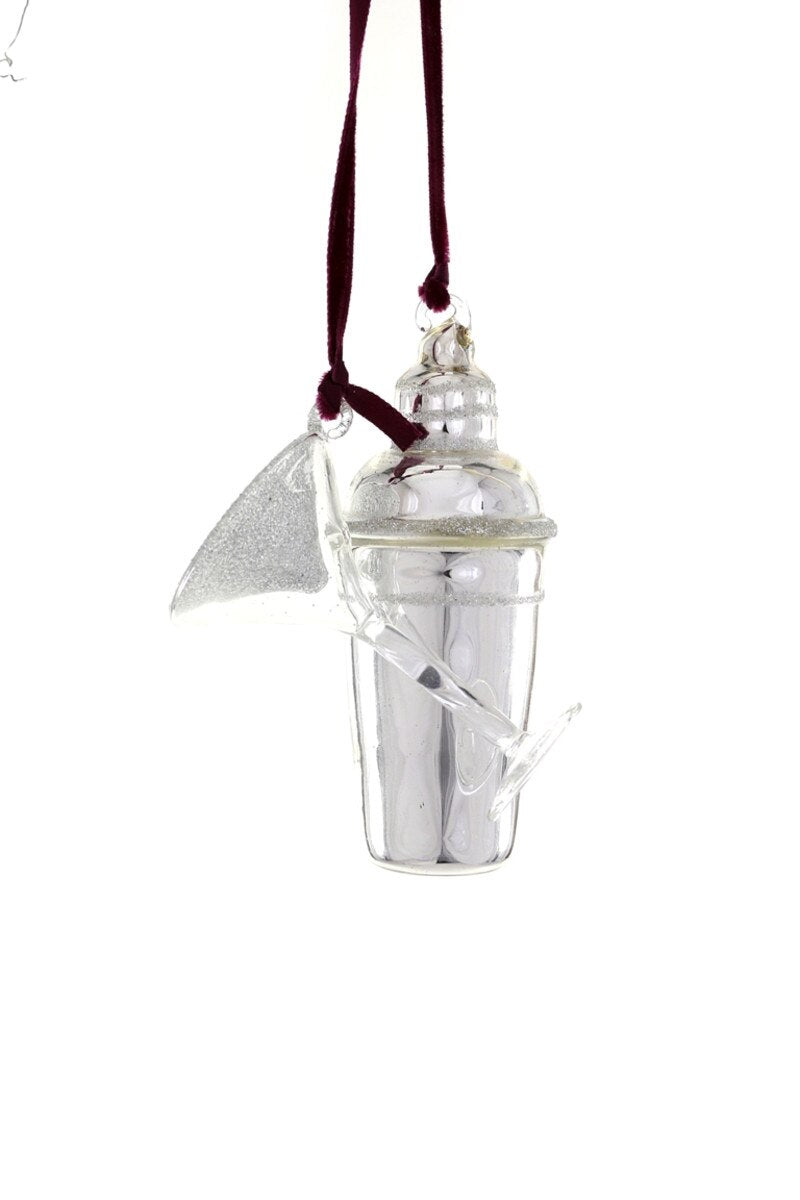 Martini And Shaker Ornament