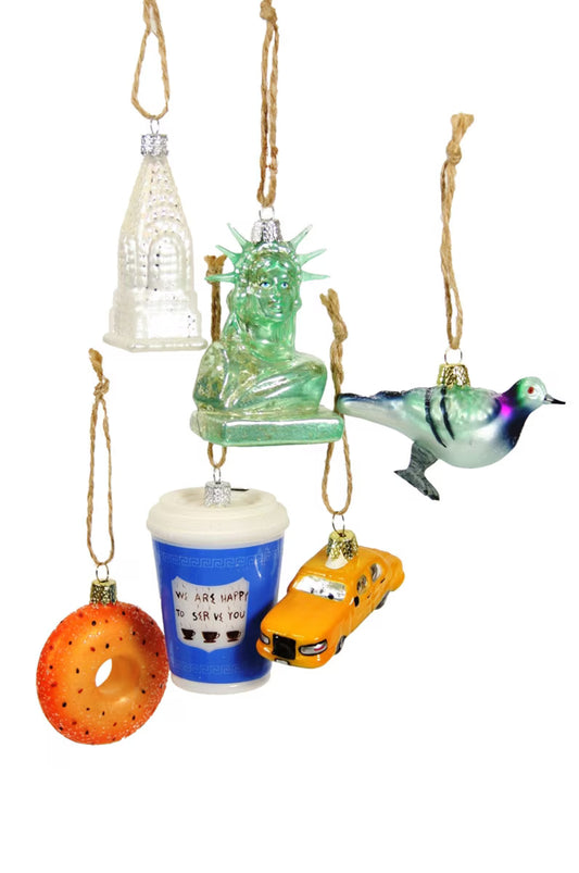 Tiny New York City 6 Asst Ornament