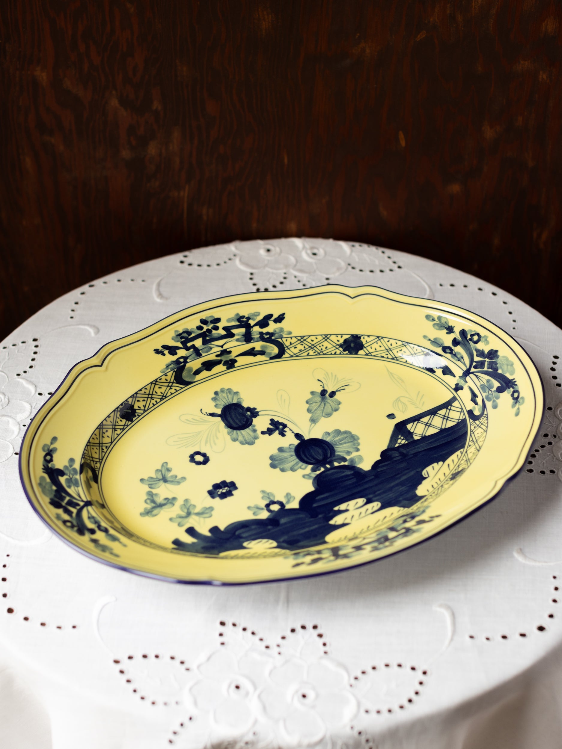 Oriente Italiano Antico Doccia Flat Oval Platter