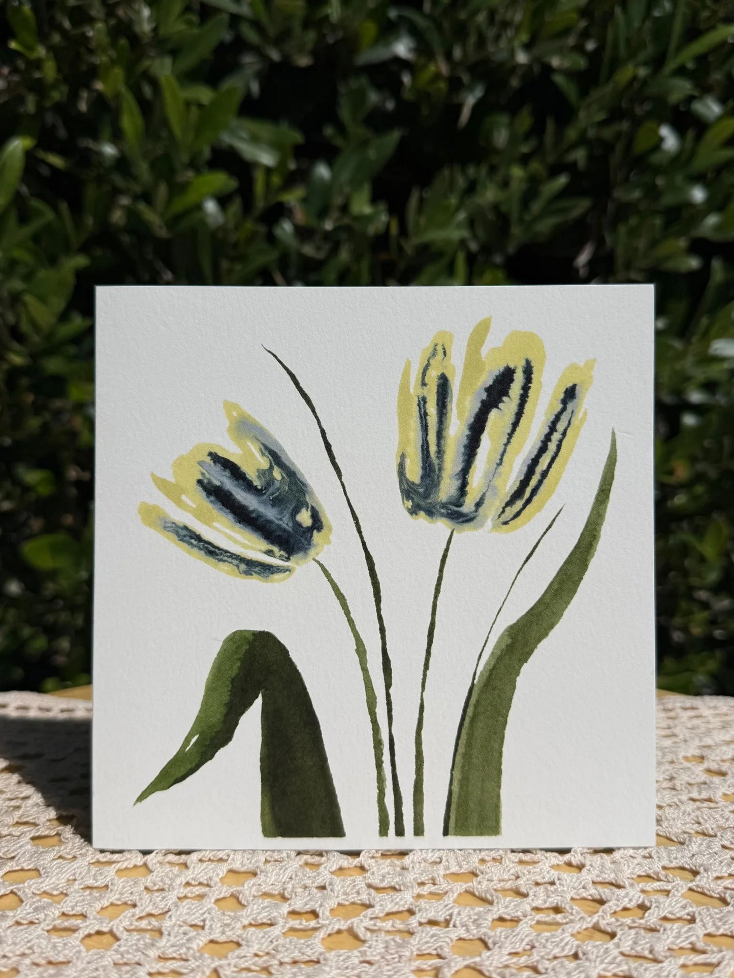 Butter Tulips Greeting Card