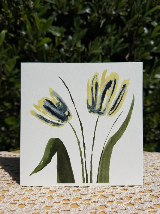 Butter Tulips Greeting Card