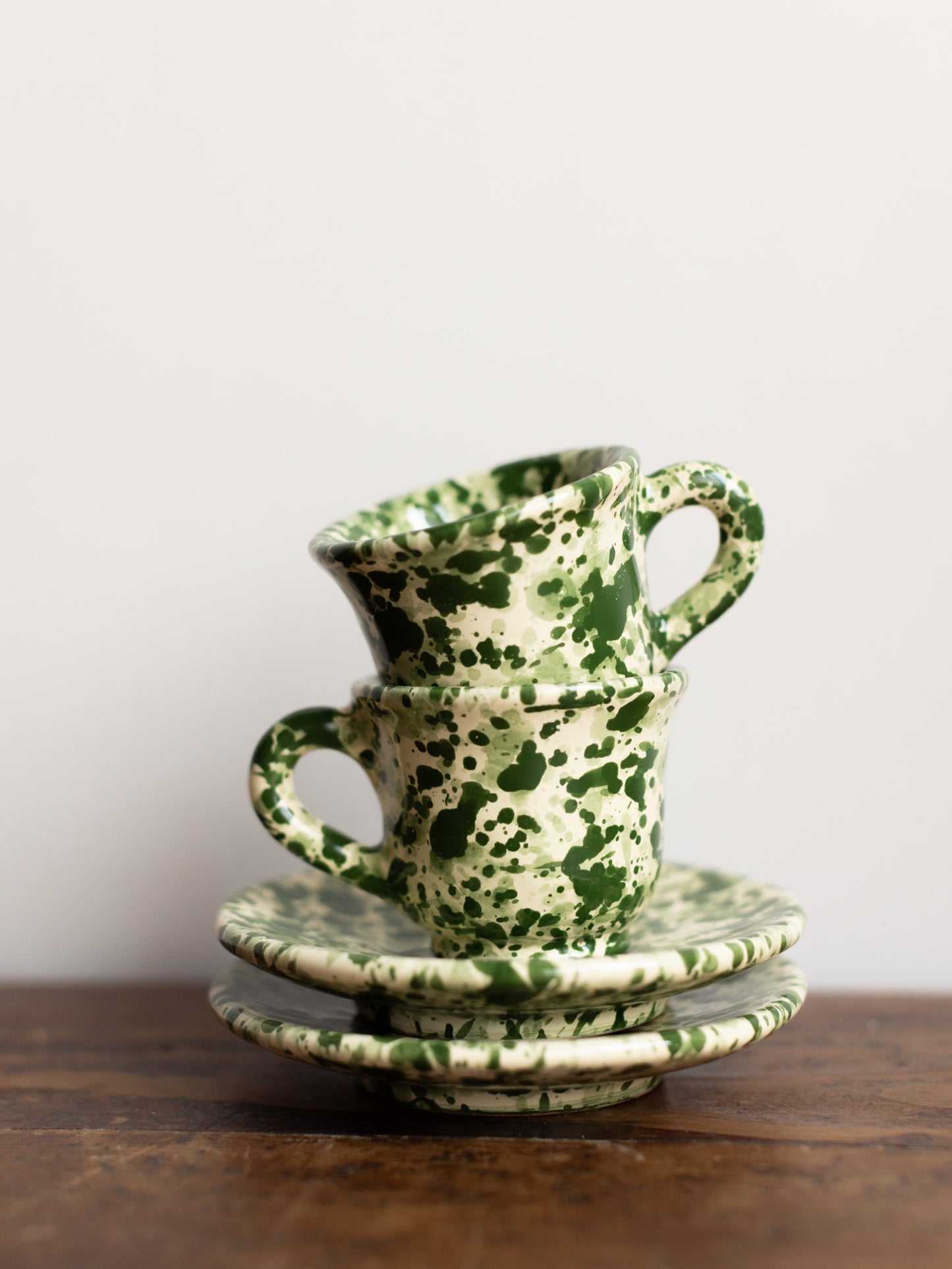 Ceramic Espresso Cup and Saucer Set