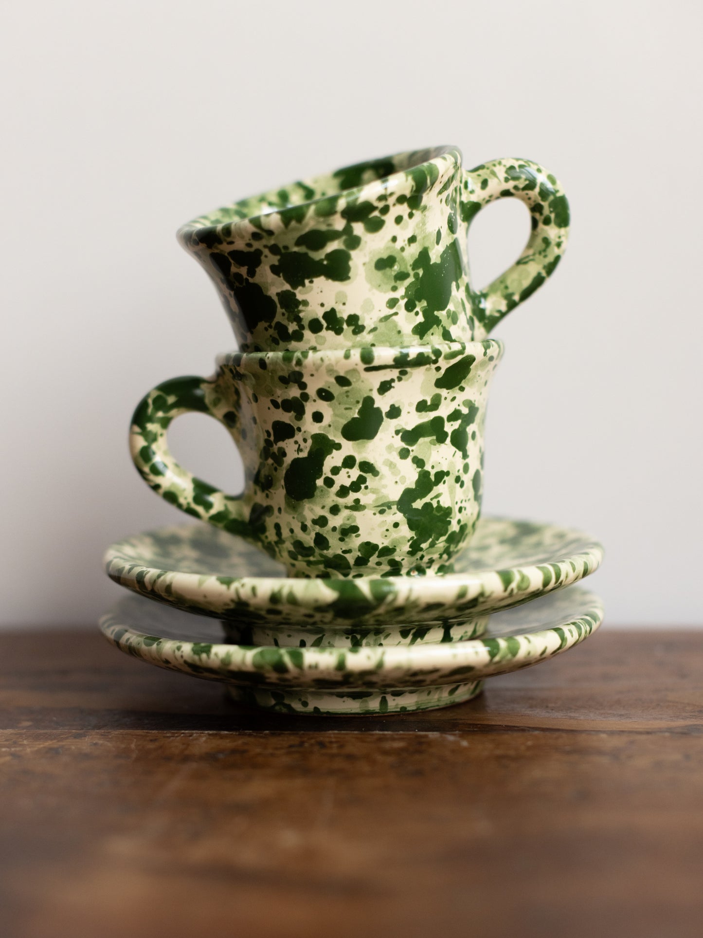 Ceramic Espresso Cup and Saucer Set