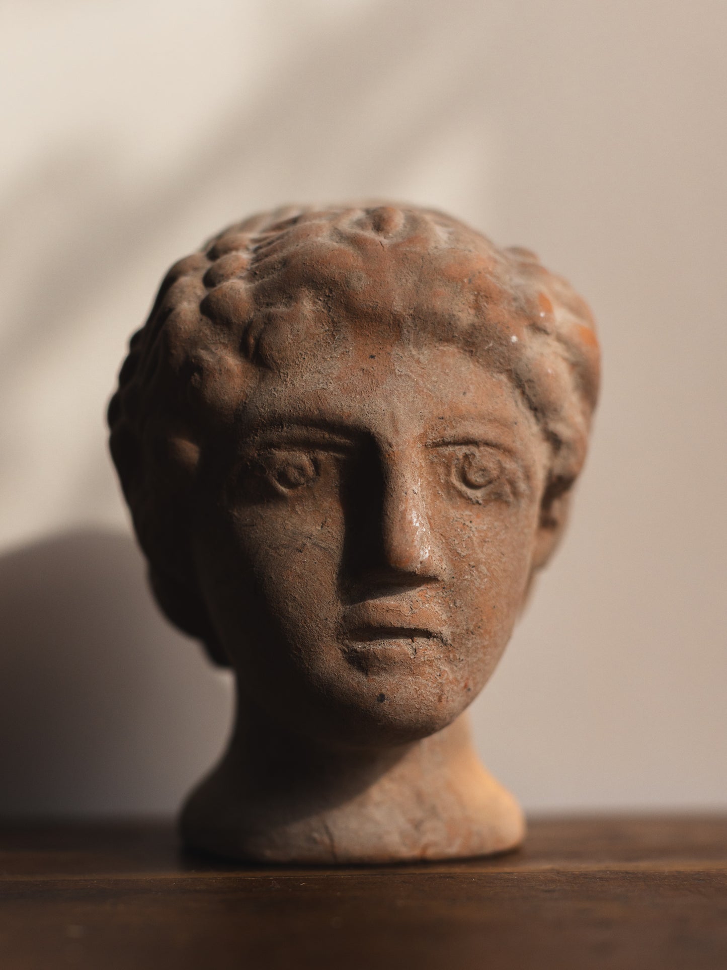 Tête Rodi Femme Terracotta Sculpture