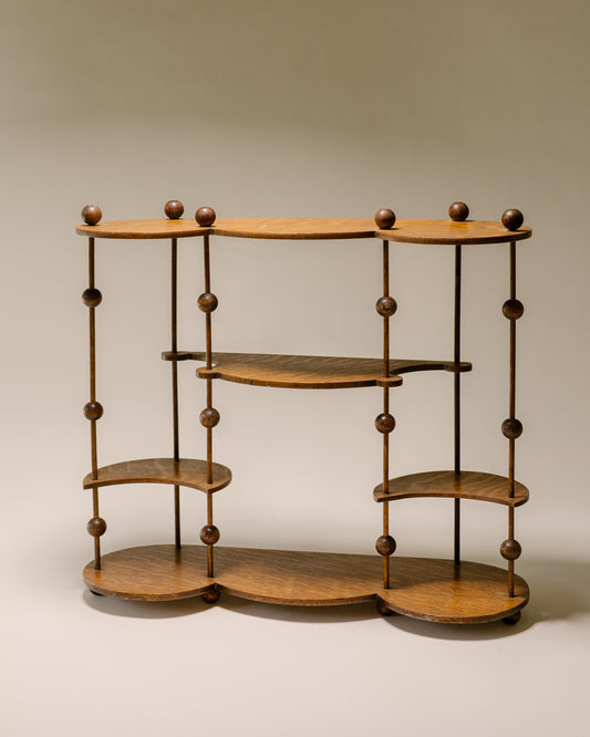 Art Nouveau Hanging Curio Shelves