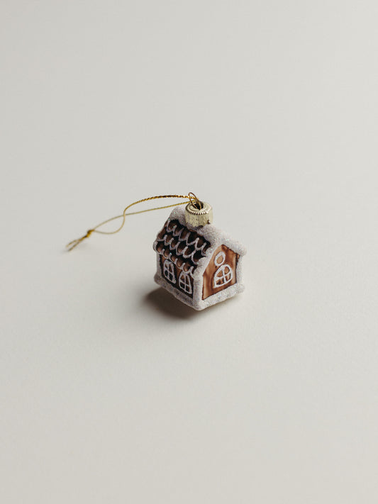 Tiny Gingerbread House Ornament