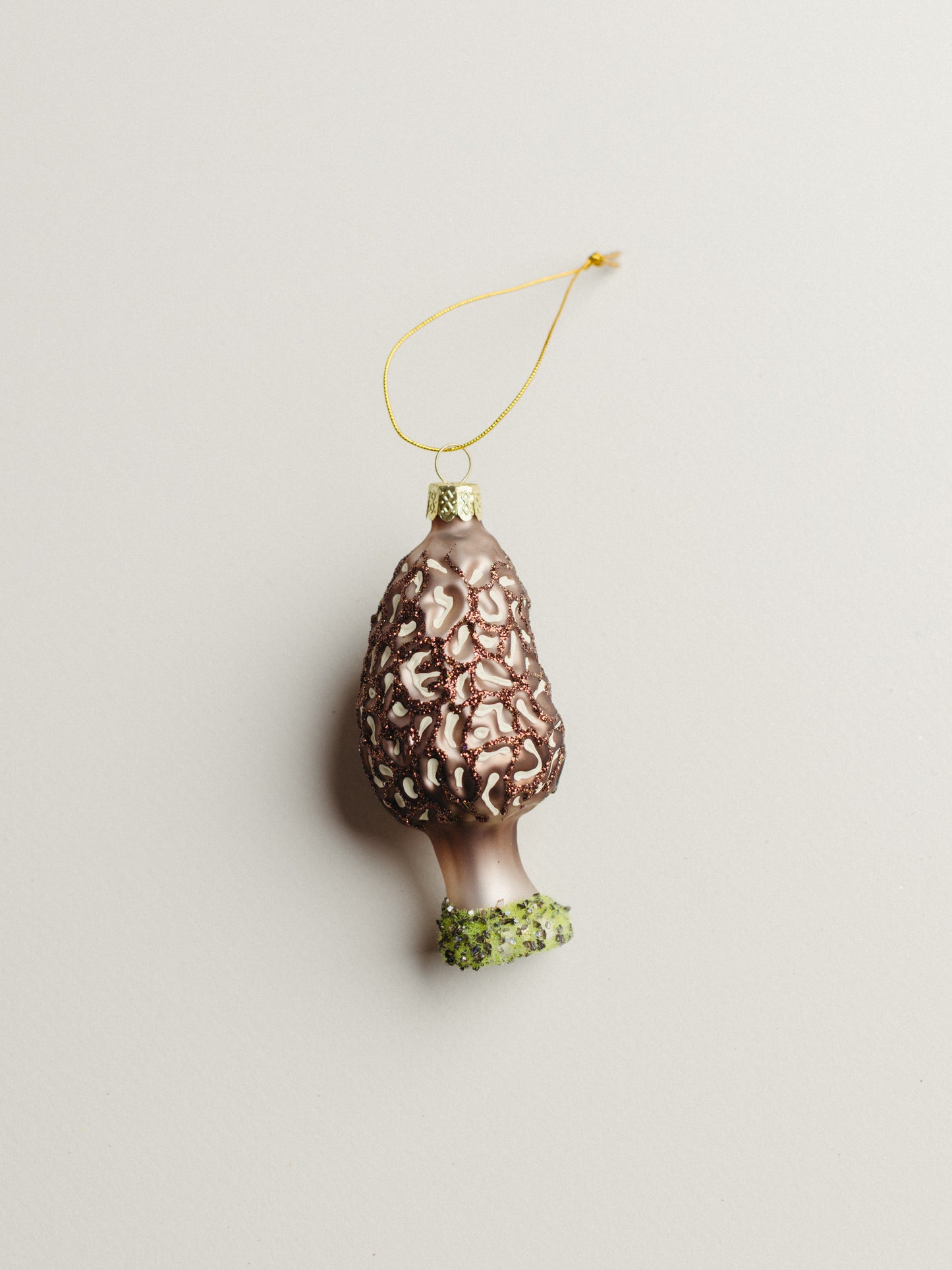 Field Morel Mushroom Ornament