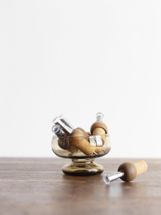 Olive Wood Bottle Stopper with Spout