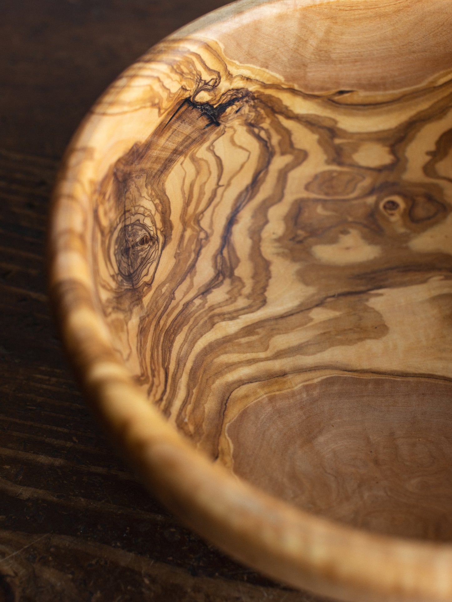 Olive Wood Salad Bowl