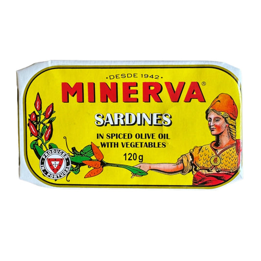 Minerva Sardines in Spiced Olive Oil with Vegetables
