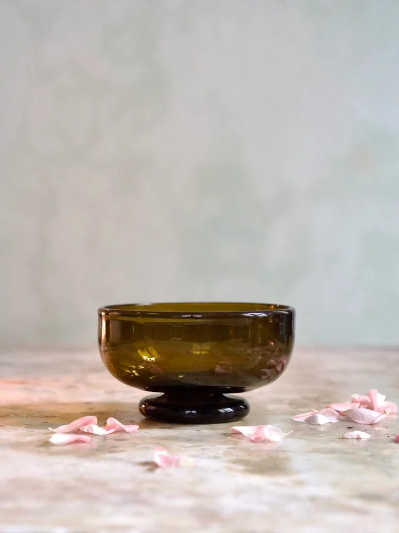 Pilgrim Dark Brown Footed Bowl