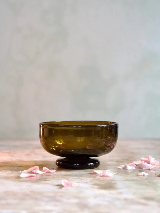 Pilgrim Dark Brown Footed Bowl