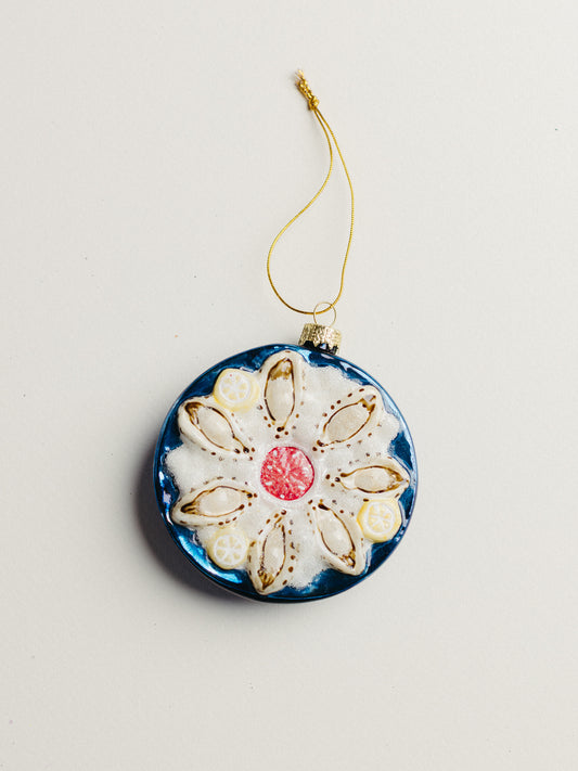 Plate Of Oysters Ornament