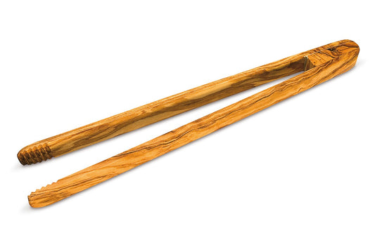Olive Wood Steak Tongs