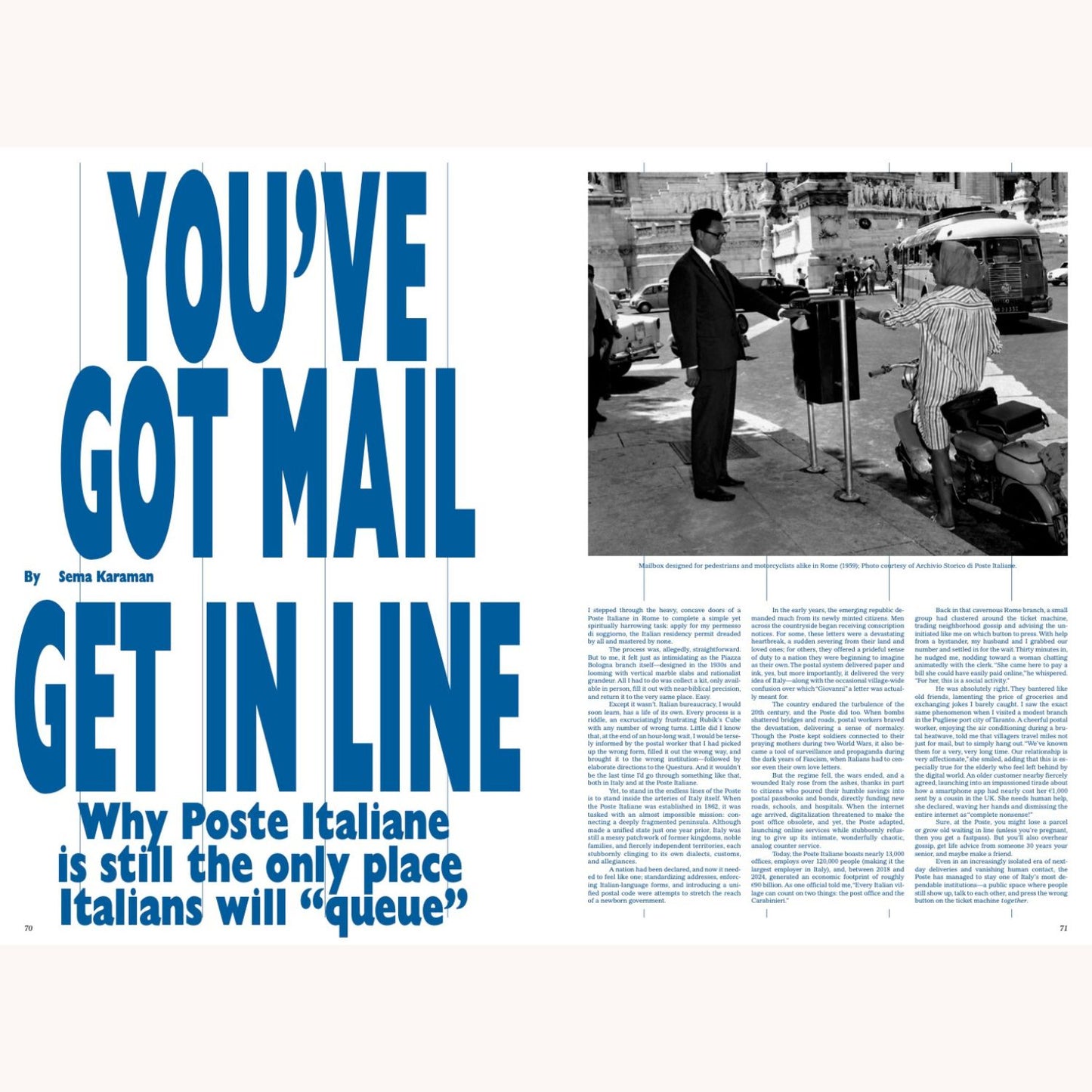 Italy Segreta — LE GENERAZIONI Issue