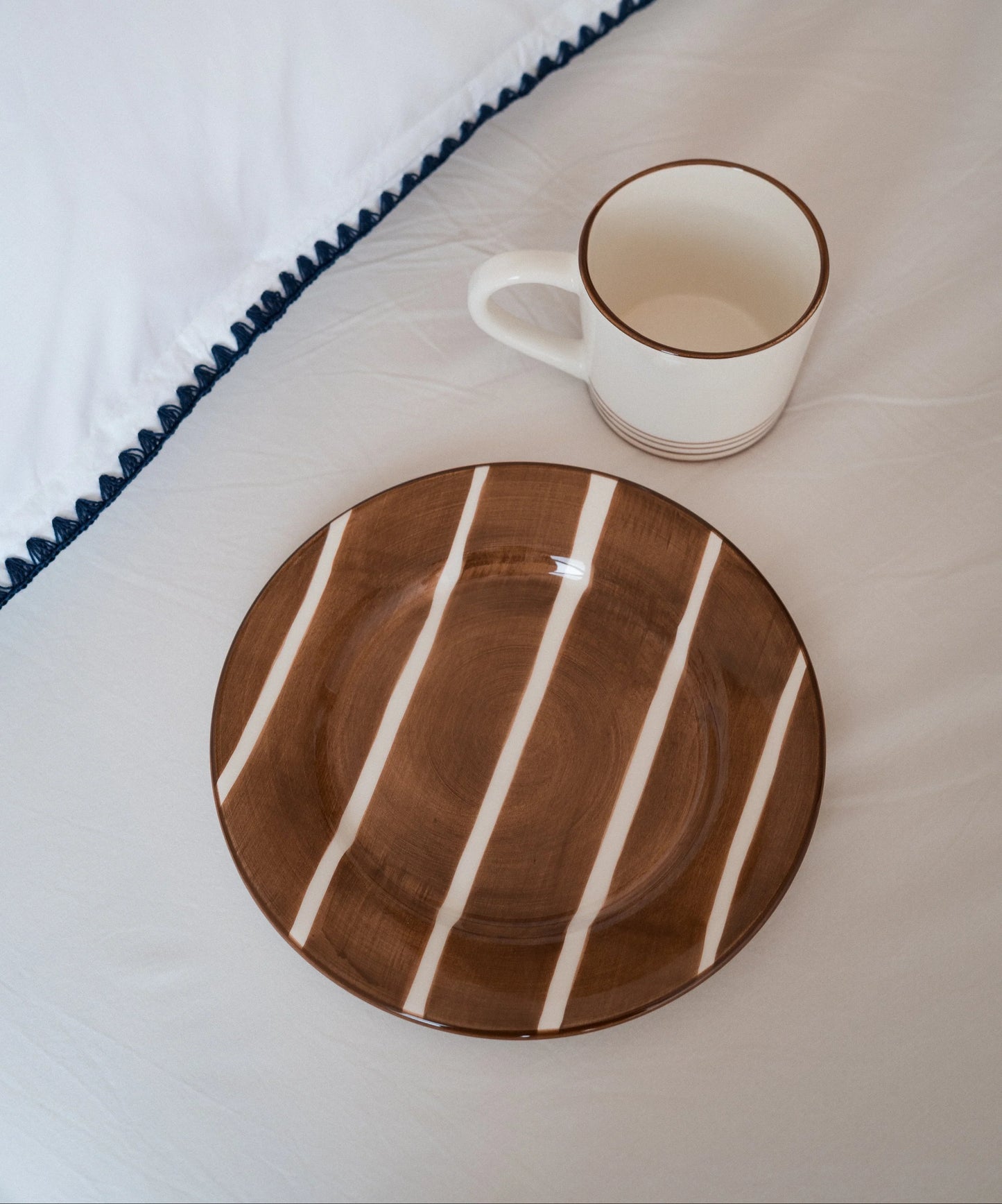 Ali LaBelle x Valsa Home Breakfast Hand Painted Dessert Plate (Set of 4)