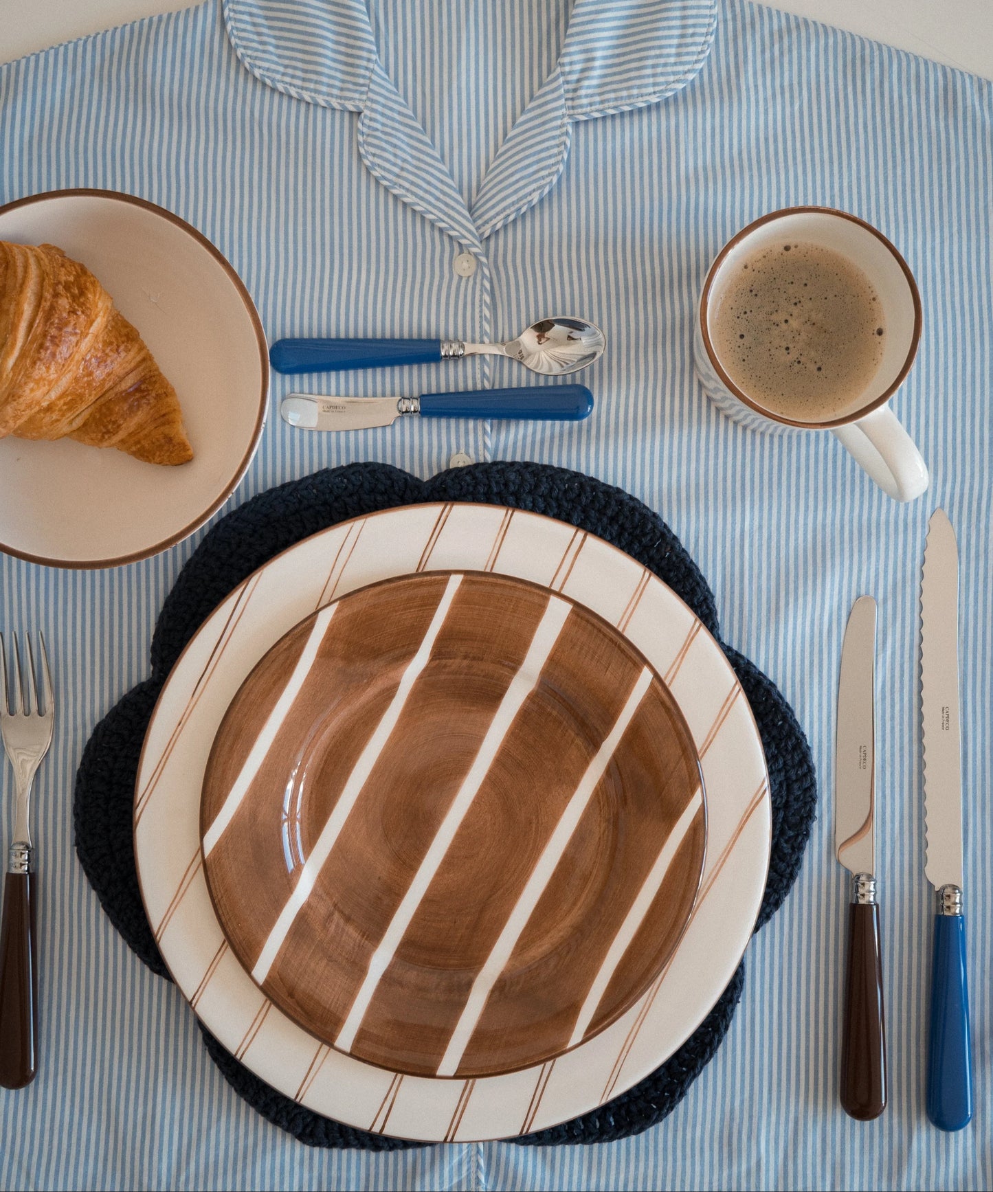 Ali LaBelle x Valsa Home Pajama Hand Painted Dinner Plate (Set of 4)